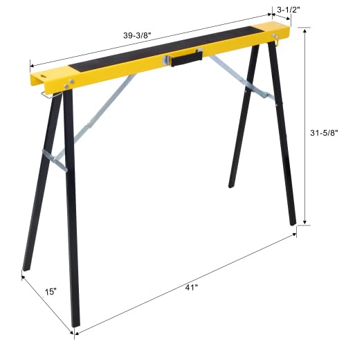 2-Pack Adjustable Folding Saw Horses 660lbs Metal S105034