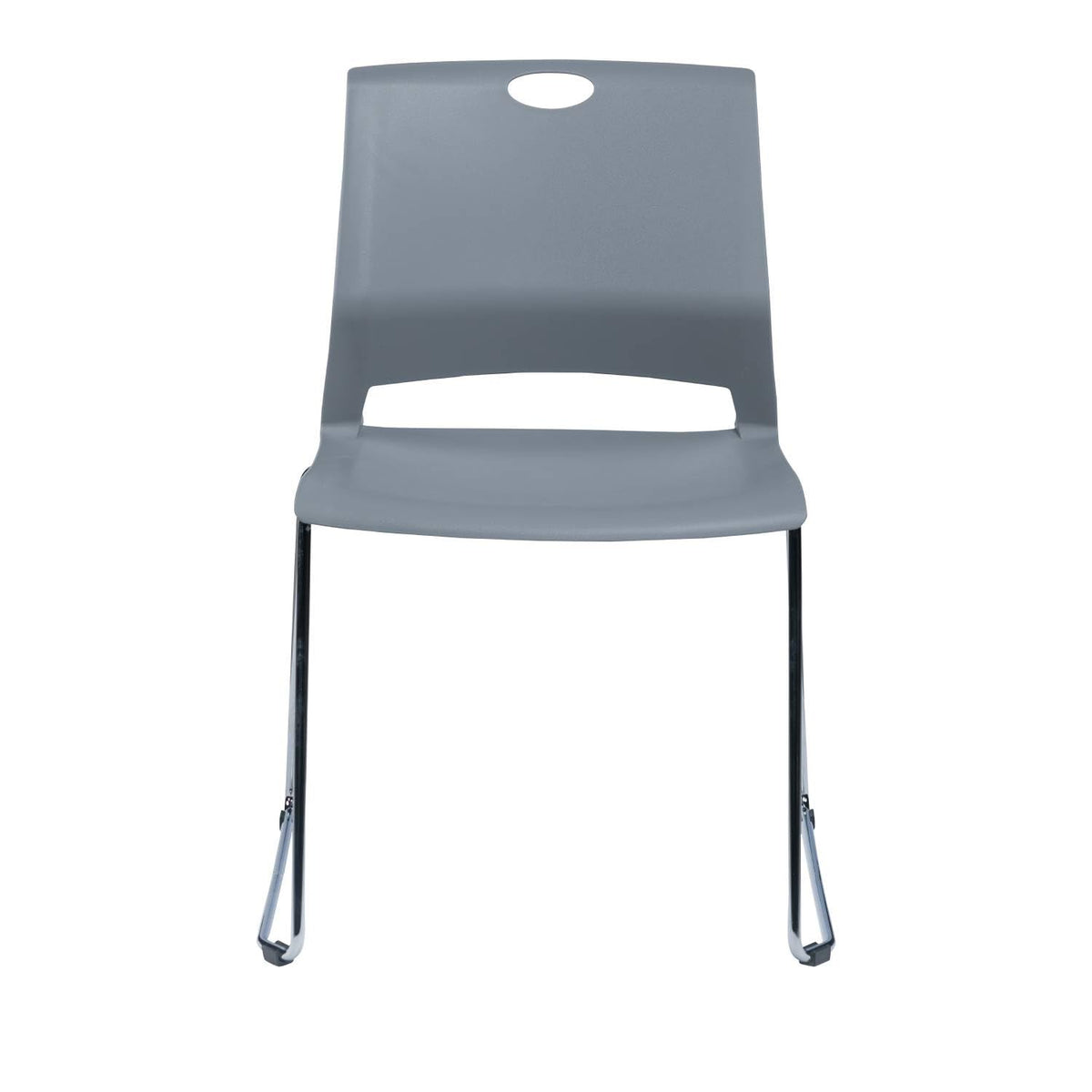 Grey Plastic Stack Chair 4-Pack I181823