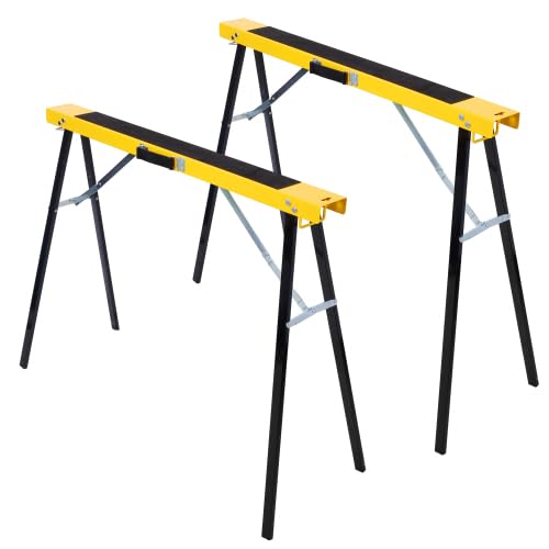 2-Pack Adjustable Folding Saw Horses 660lbs Metal S105034