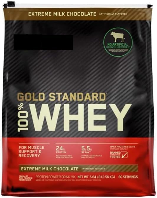 100% Whey Protein Powder, Extreme Milk Chocolate, 5.64 lb K71894
