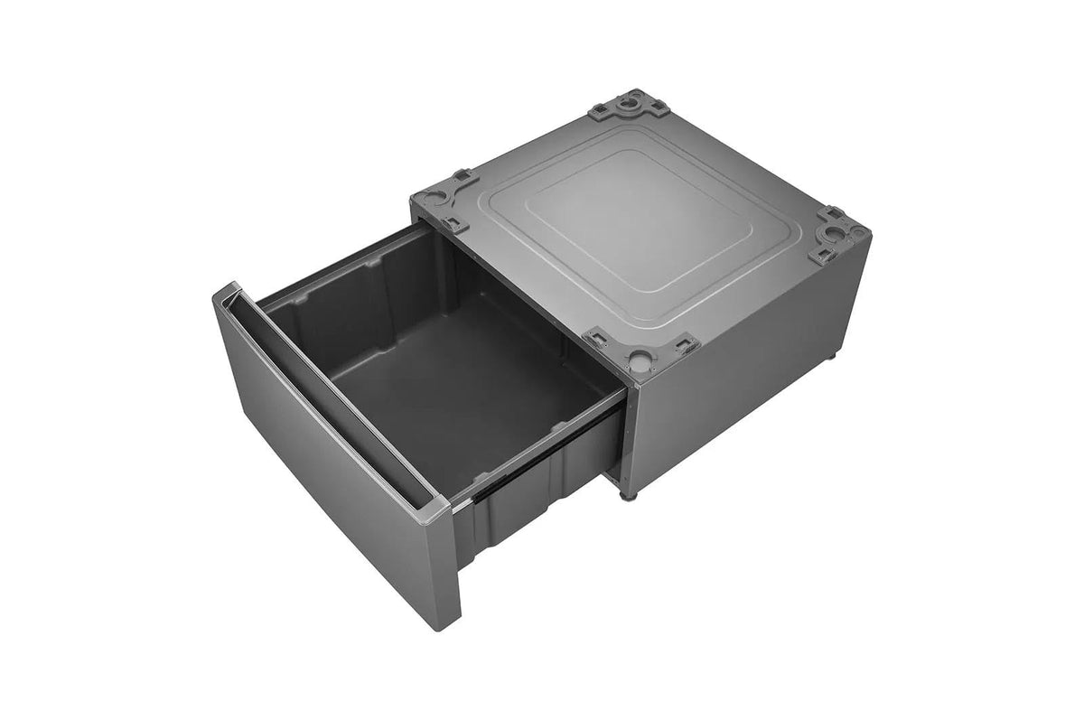 27 inch Graphite Steel Laundry Pedestal with Storage Drawer L67774