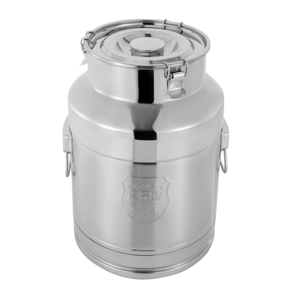 7 Gallon Stainless Steel Milk Can with Sealed Lid I2007