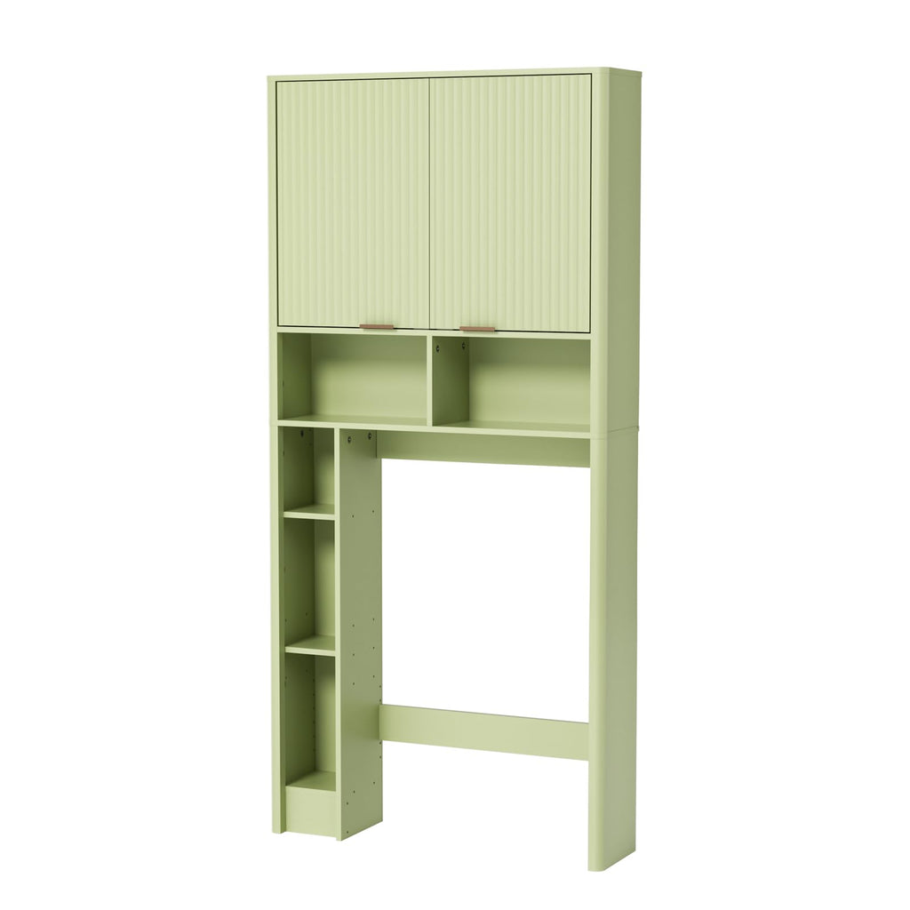 Green Over the Toilet Storage Cabinet with Adjustable Shelf H769454