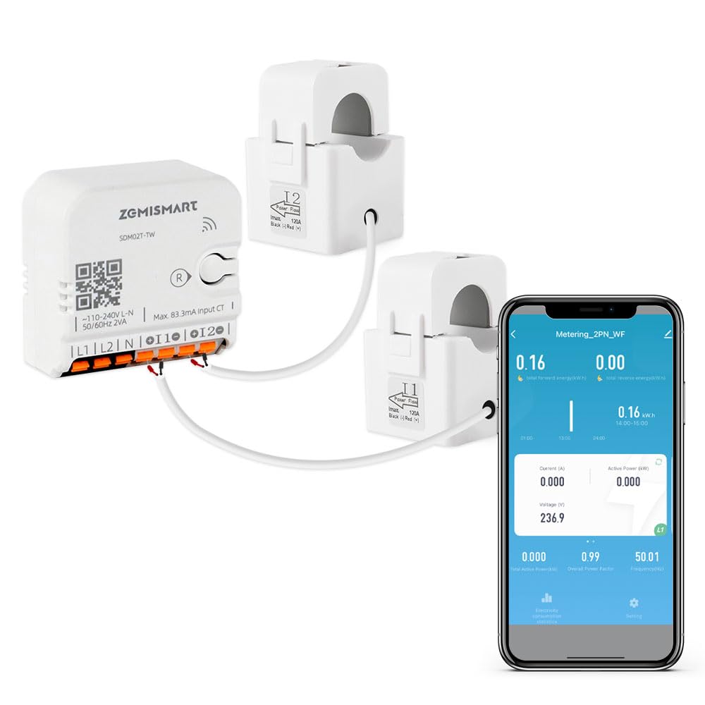 WiFi Home Energy Monitor with 2 x 120A CTs T839037