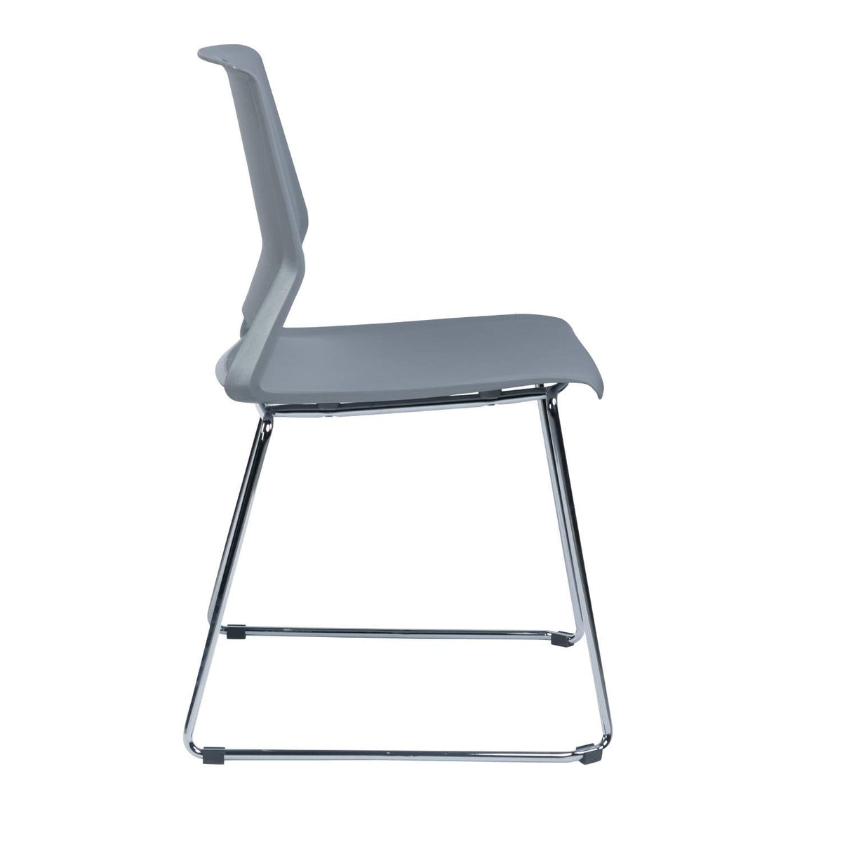 Grey Plastic Stack Chair 4-Pack I181823