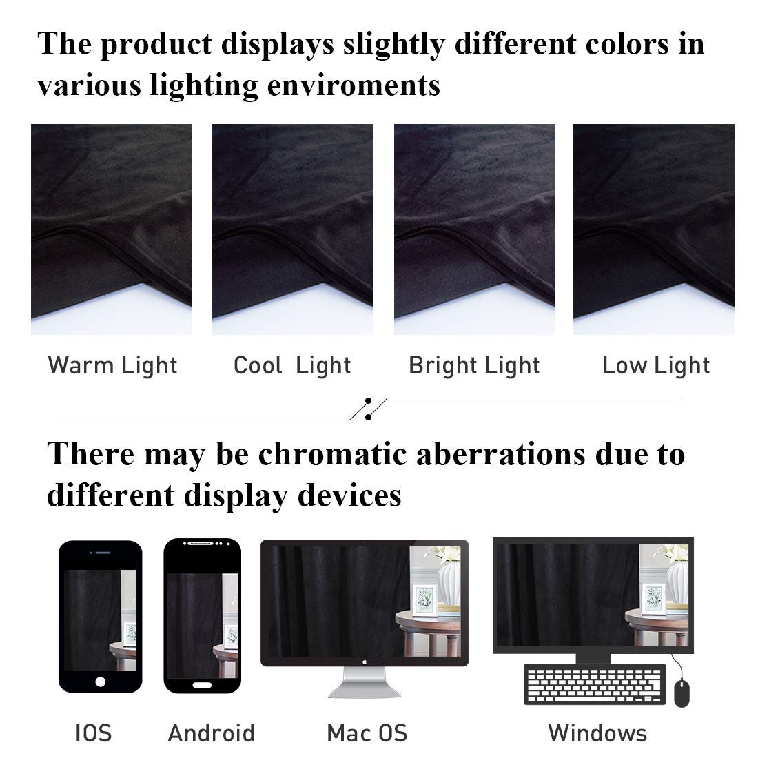 Black Velvet Curtains 1 Panel N23087
