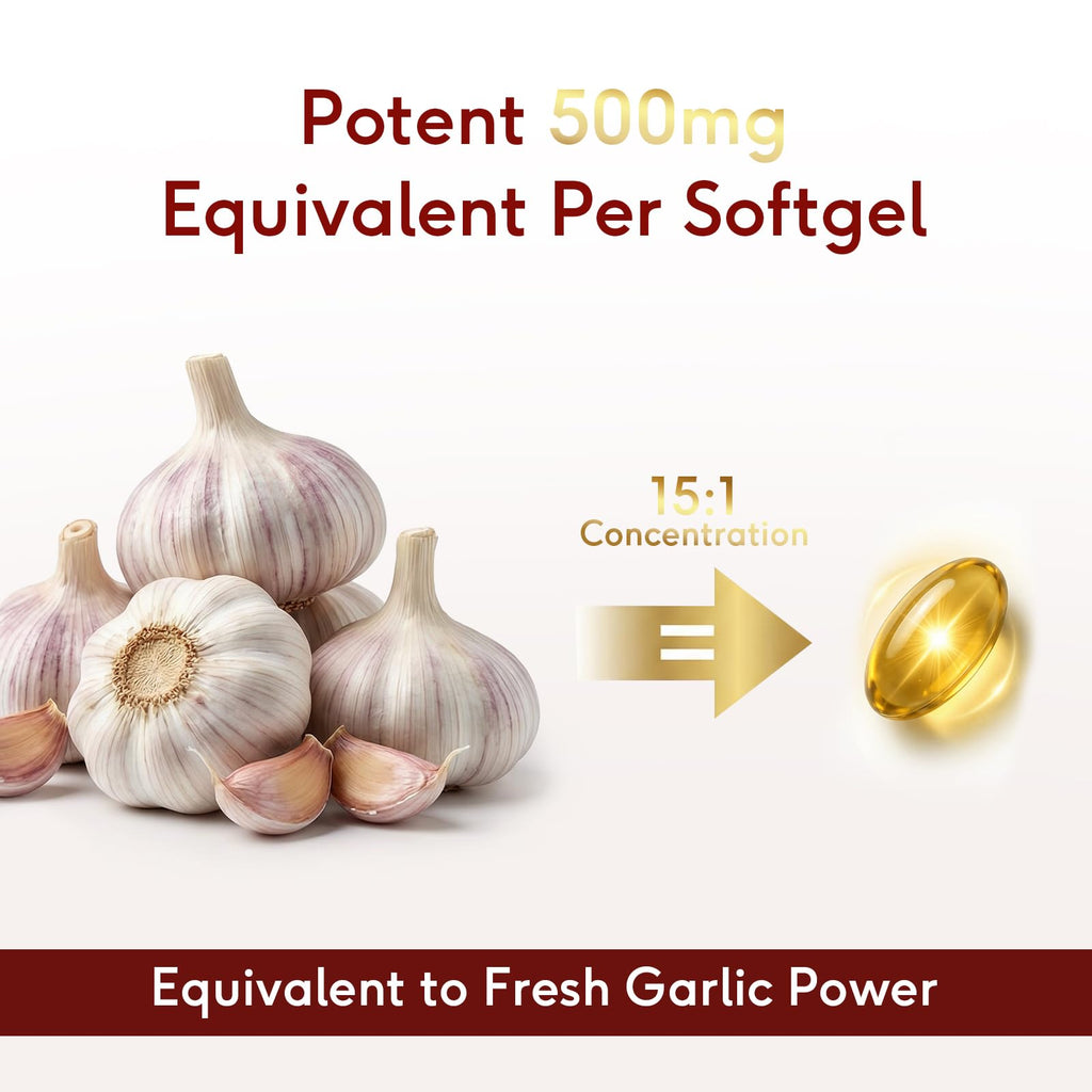 Odorless Aged Garlic Extract 500mg Softgels 300 Count I3619