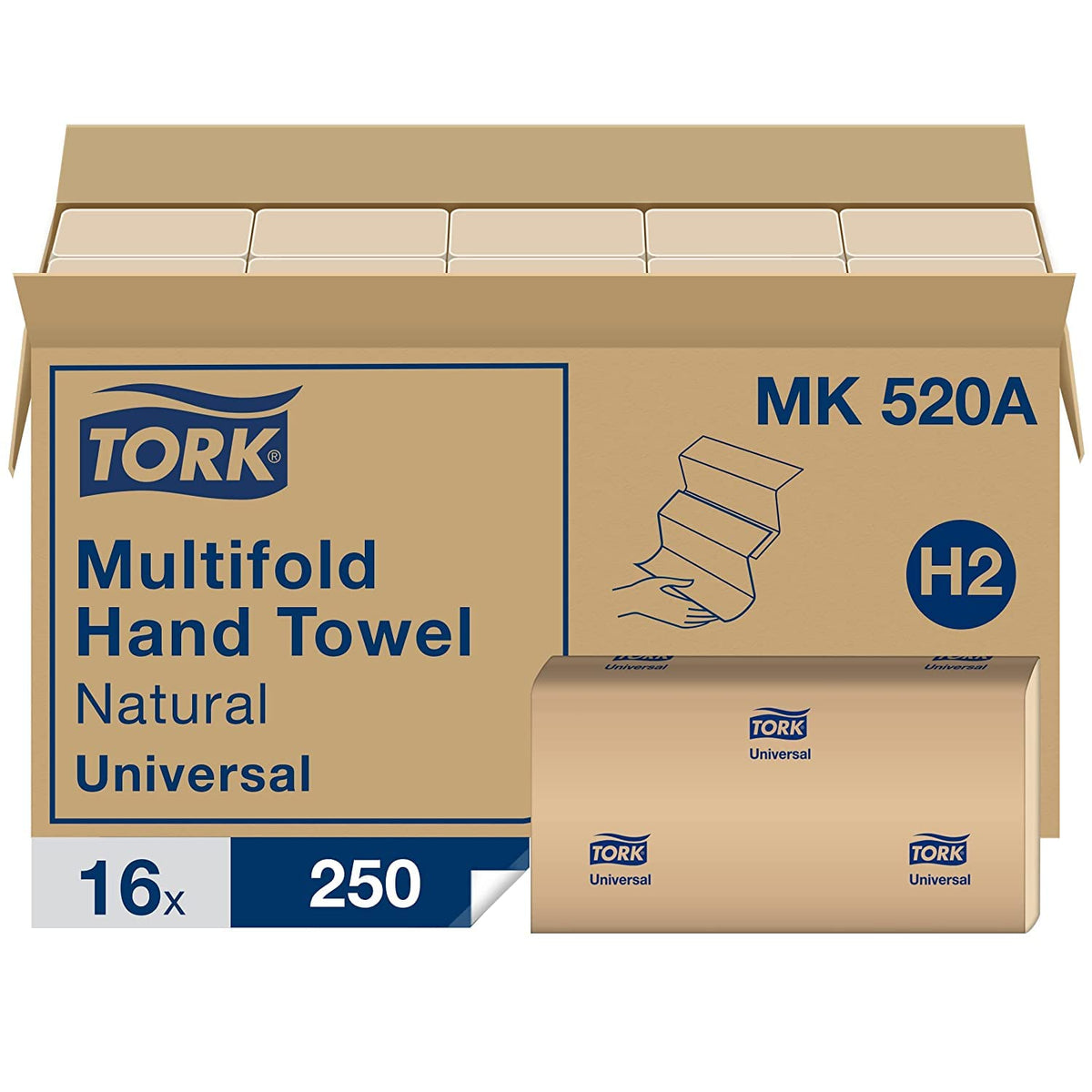 White Jumbo Toilet Paper Roll and Multifold Hand Towel I750471