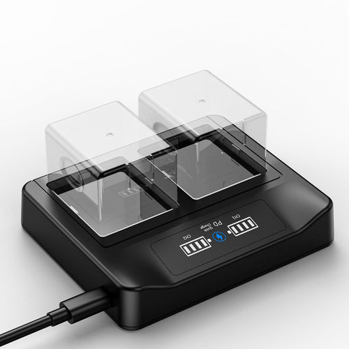 18W PD LCD USB Dual Battery Charger K9793
