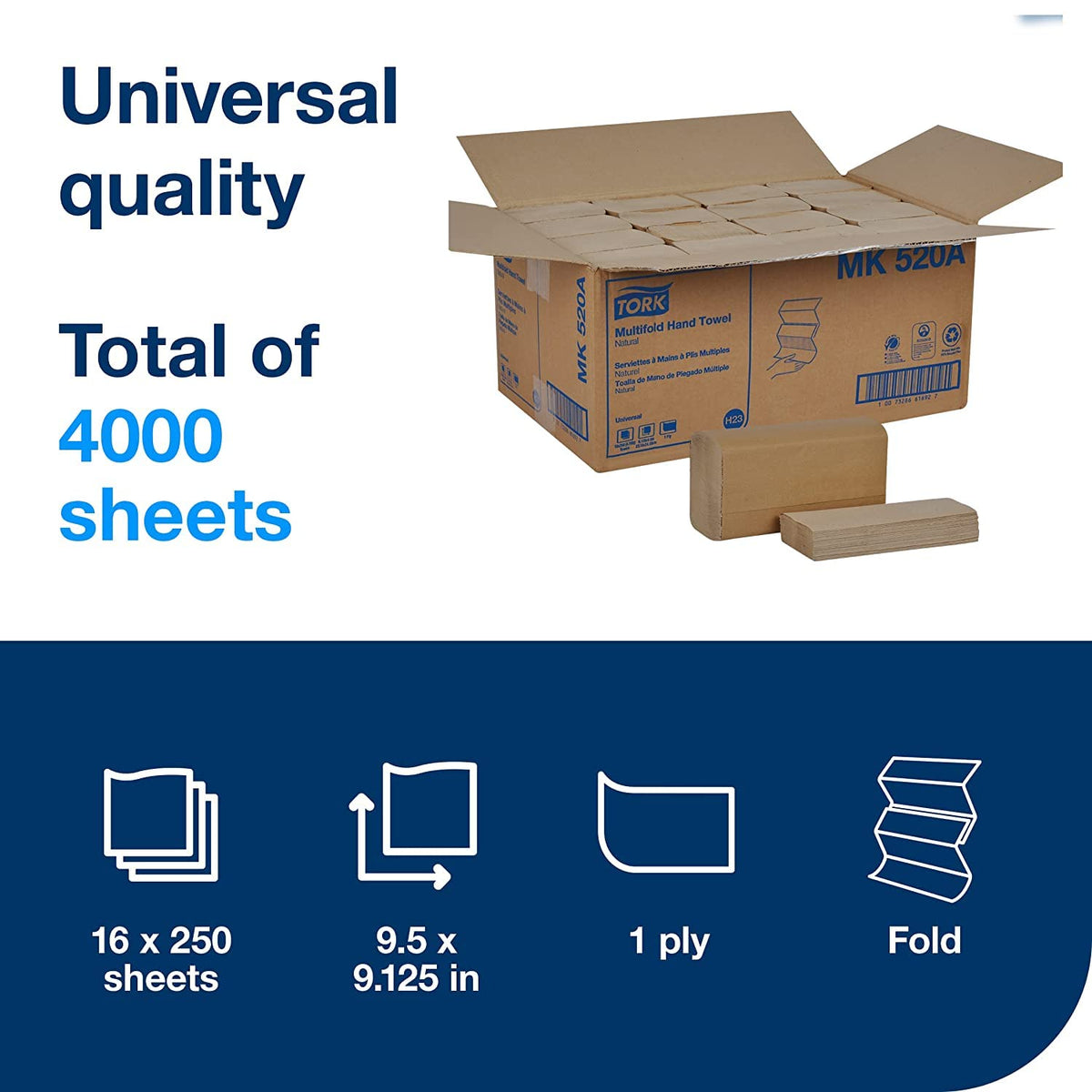 White Jumbo Toilet Paper Roll and Multifold Hand Towel I750471