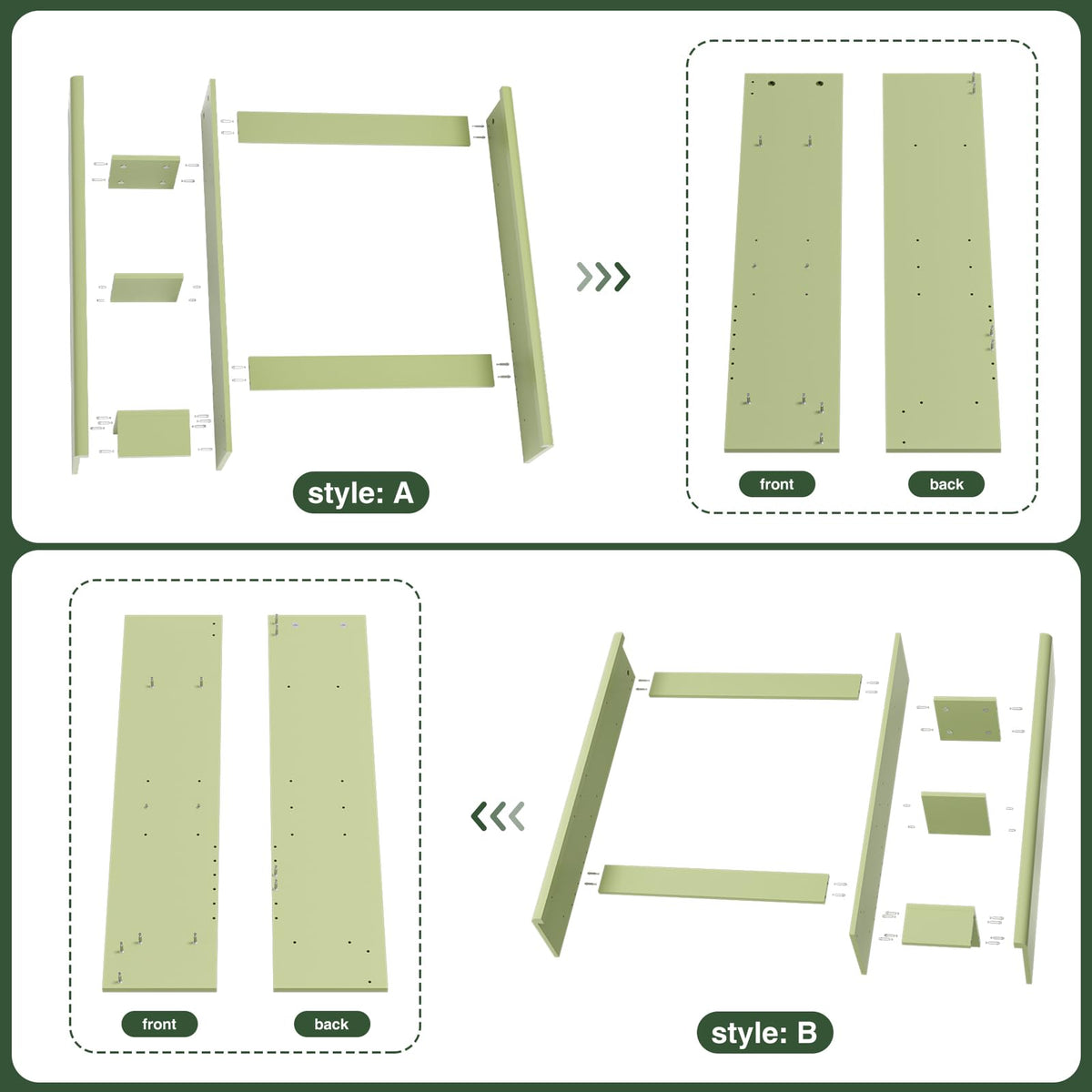 Green Over the Toilet Storage Cabinet with Adjustable Shelf H769454