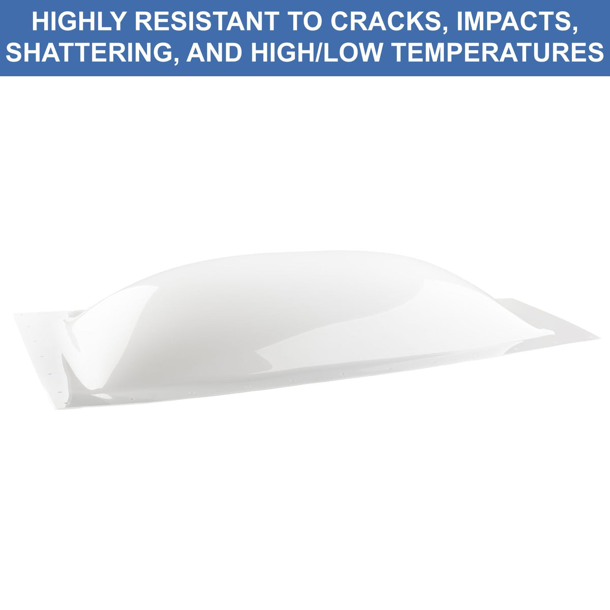White Impact Resistant RV Skylight Dome J8903