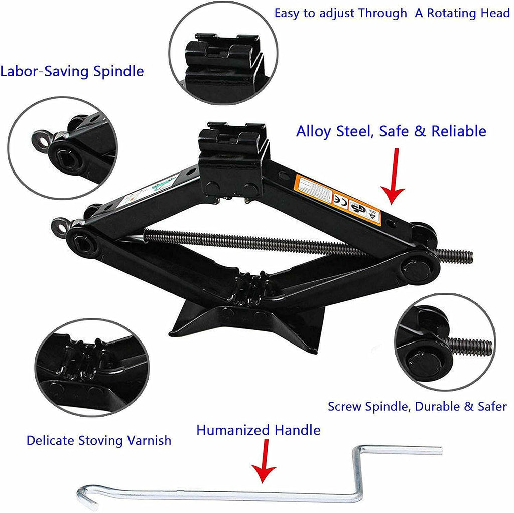 Spare Tire Tool Kit with Scissor Jack 2 Ton Z493862