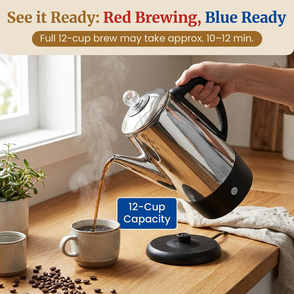 12-Cup Electric Coffee Percolator G450