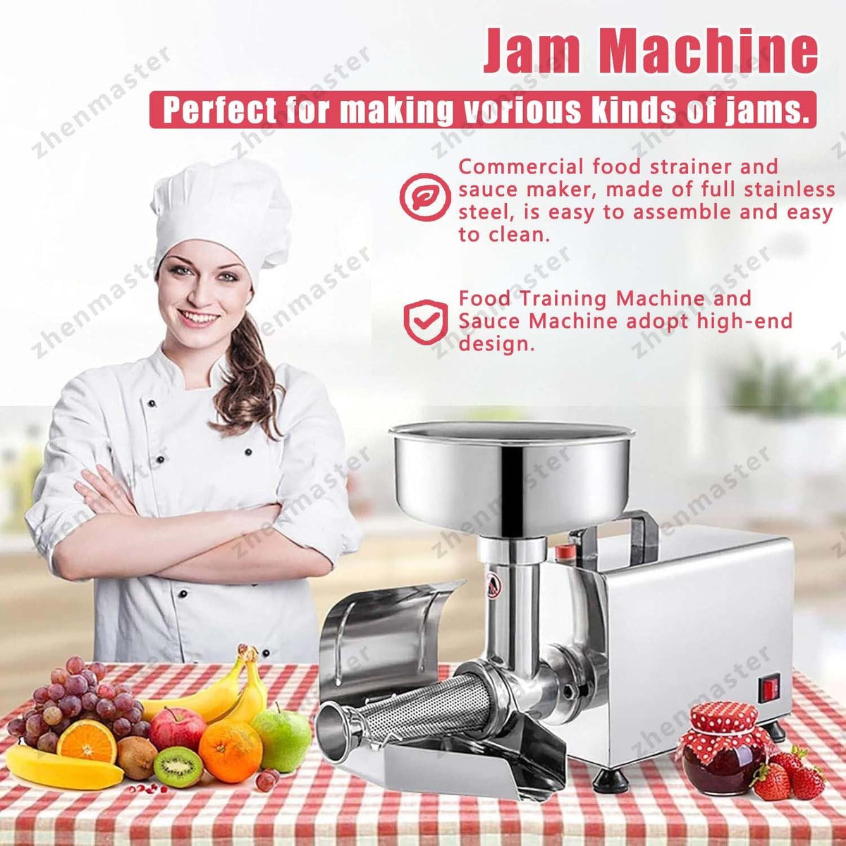 450W Electric Tomato Strainer with Seed Separator S981