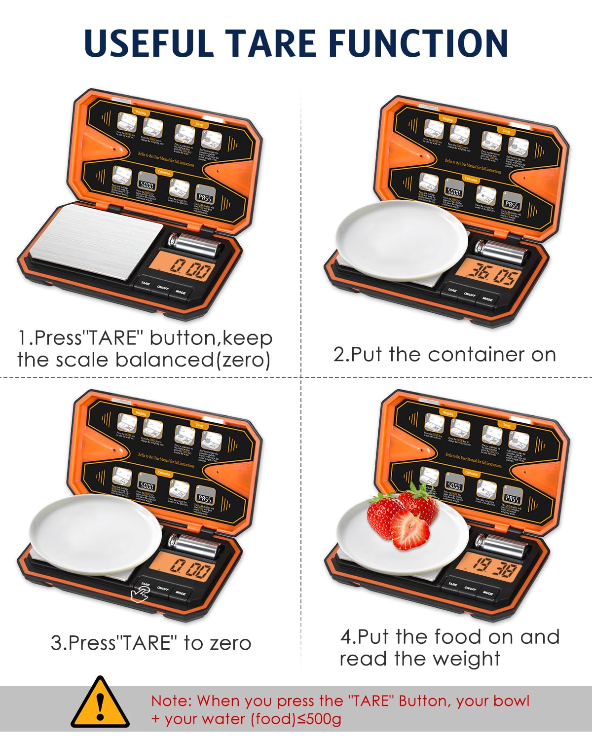 Digital Pocket Scale 500g x 0.01g W3785