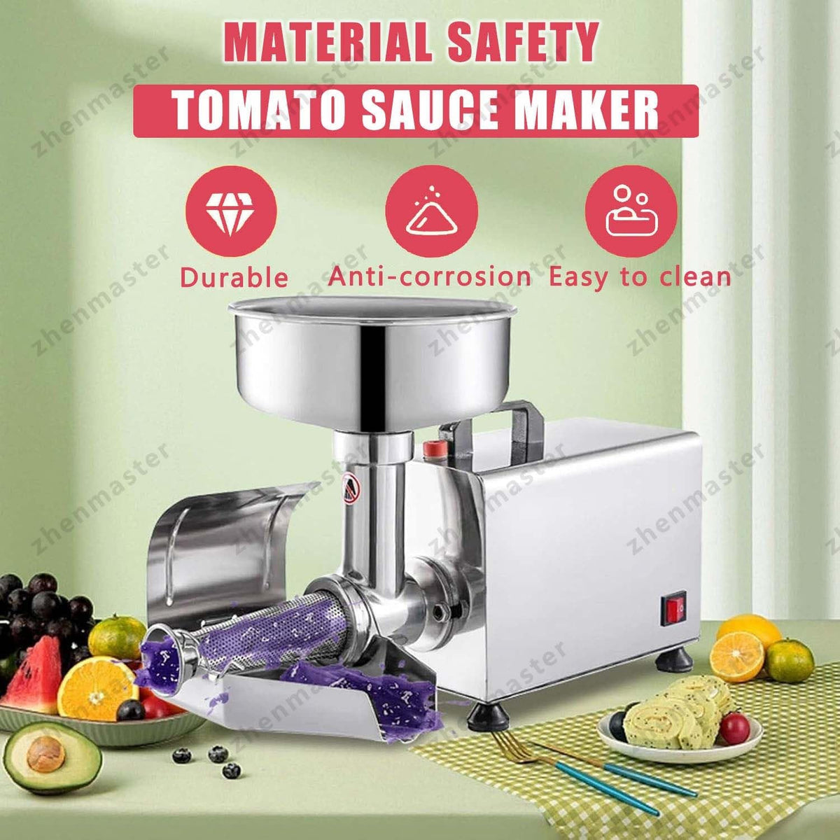 450W Electric Tomato Strainer with Seed Separator S981