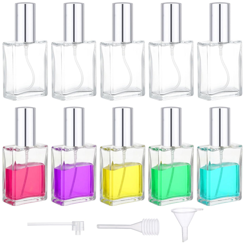 0.5oz 10pcs Glass Perfume Spray Bottle Refillable Q4887