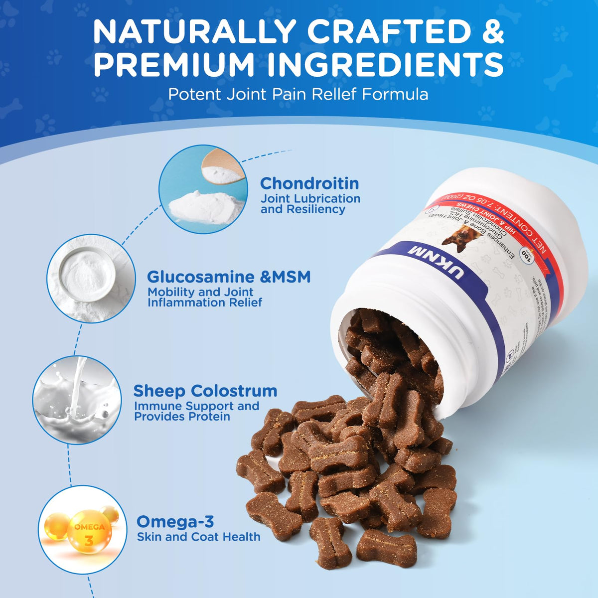 Chicken Flavor Dog Joint Support Chews O688