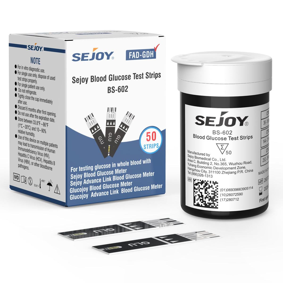 Blood Glucose Test Strips 50 Count F254756