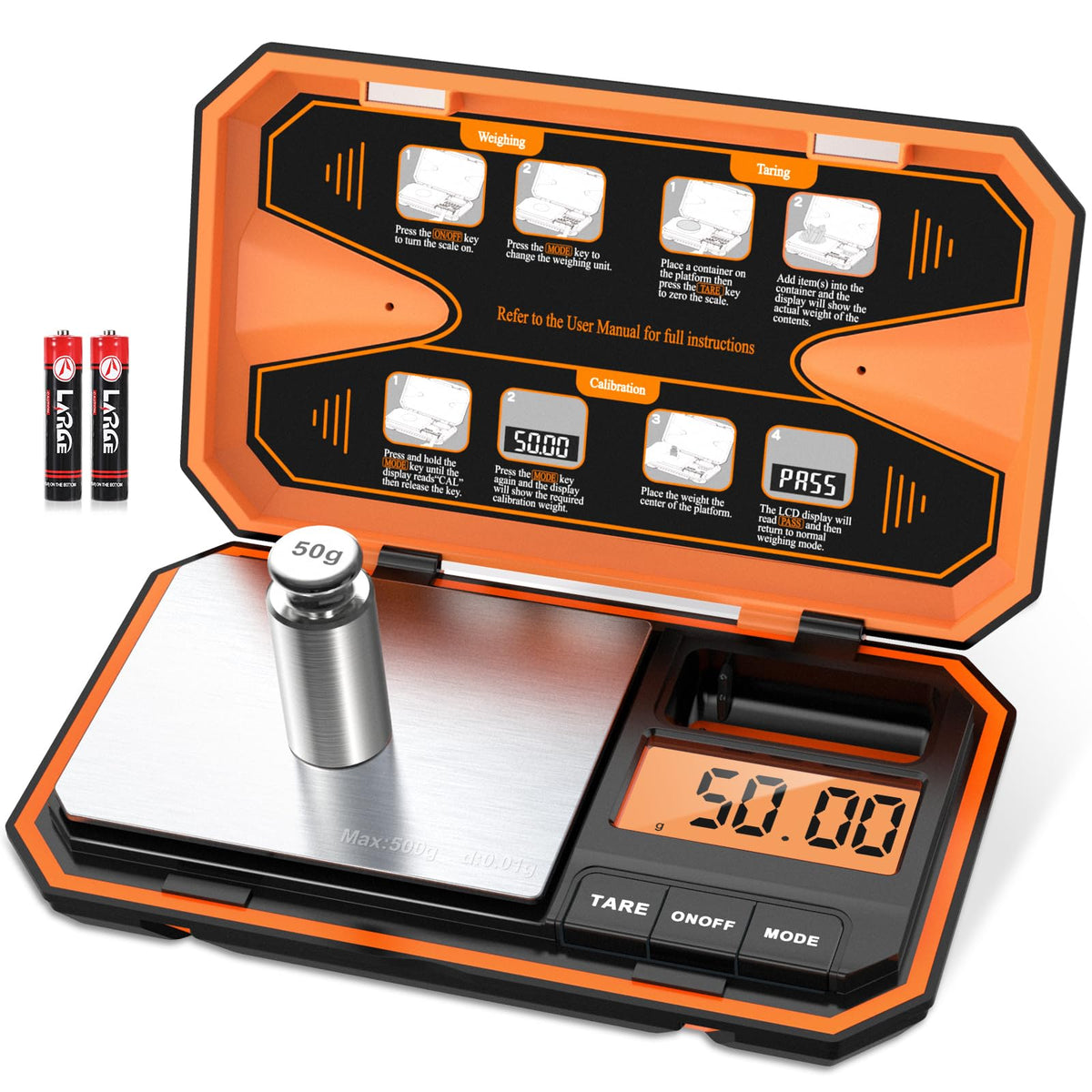 Digital Pocket Scale 500g x 0.01g W3785