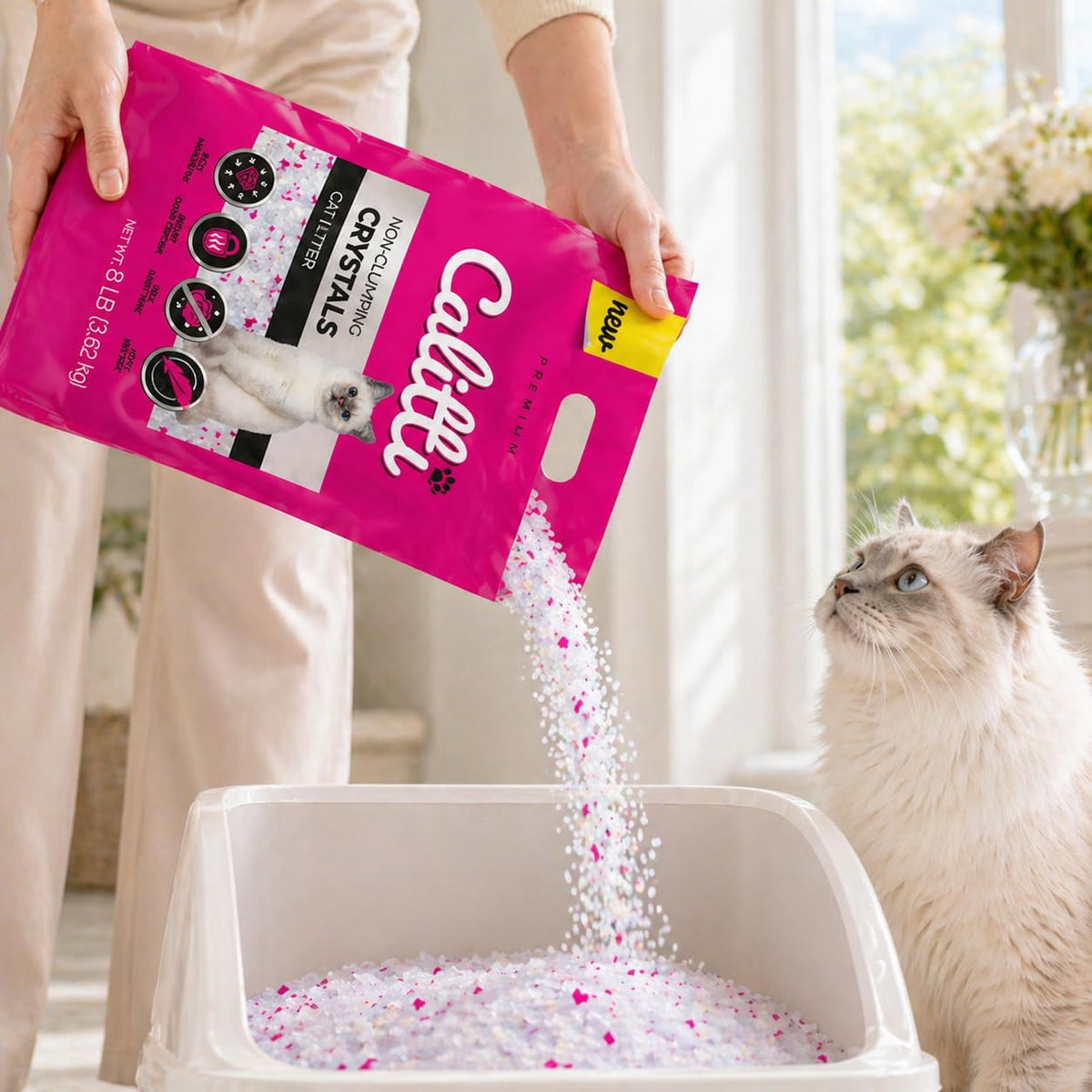 Unscented Dust Free Silica Gel Cat Litter 8 lb Bag B82845