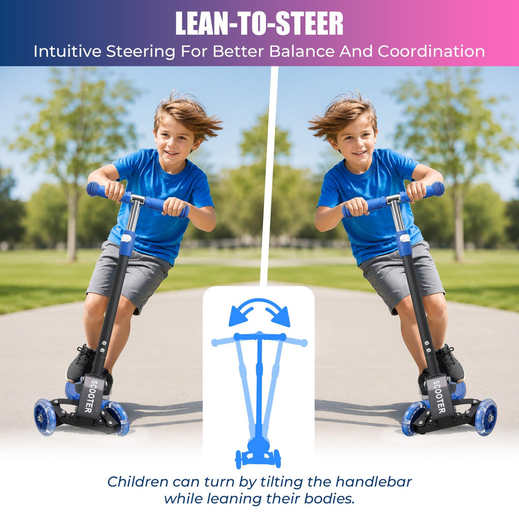 3 Wheel Kids Scooter with LED Light-Up I72680