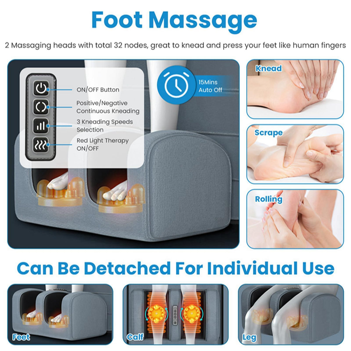 Full Body Electric Heating Vibration Massage Mat Cushion D296