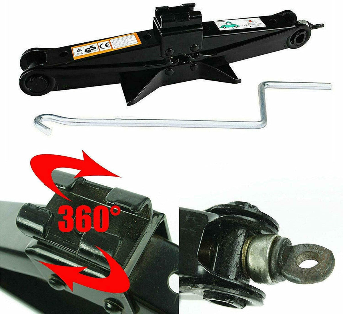 Spare Tire Tool Kit with Scissor Jack 2 Ton Z493862