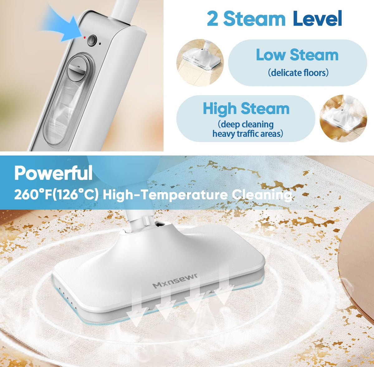 Multi-Functional Steam Mop with 2 Steam Level K315842