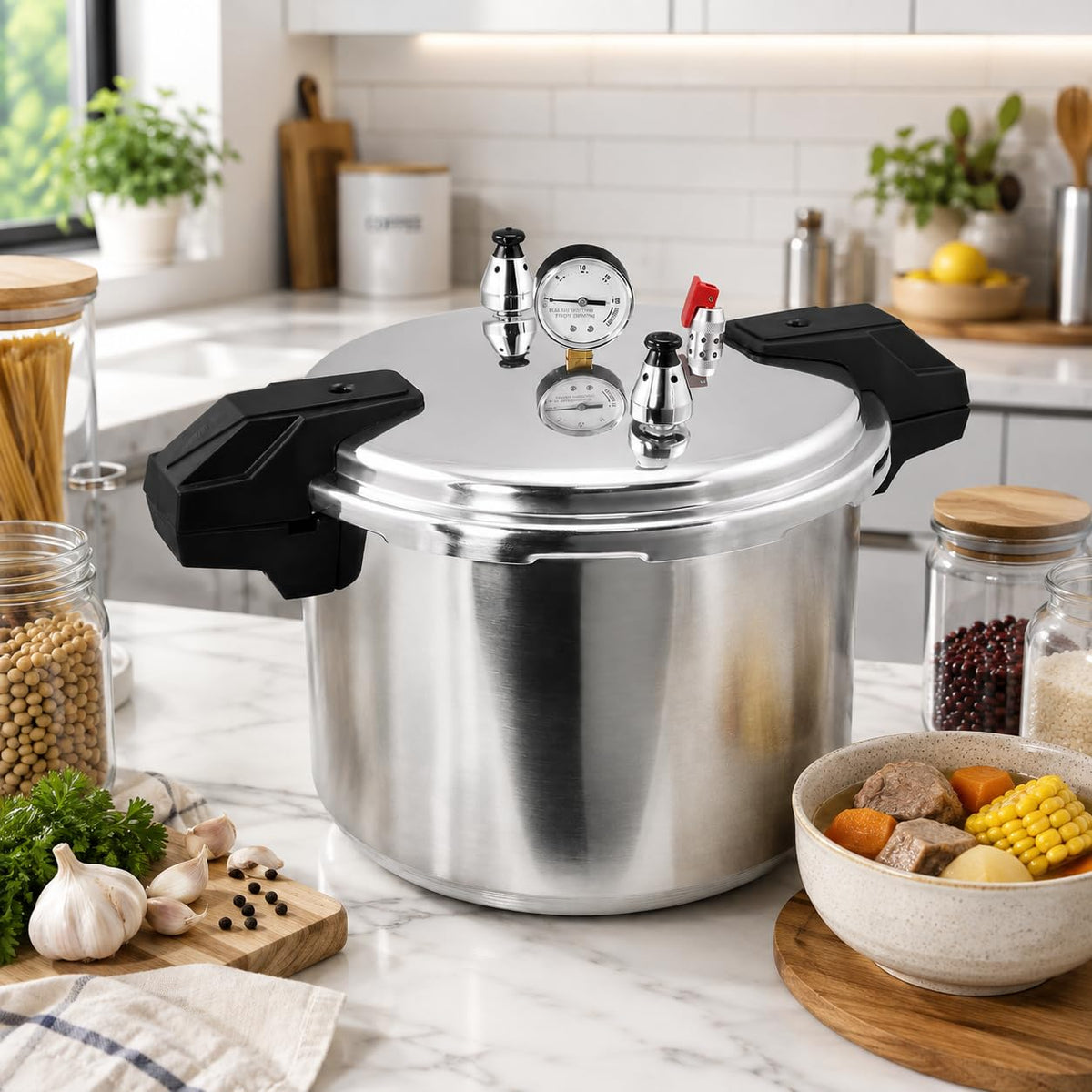 23 Qt Aluminum Pressure Cooker & Canner H78903