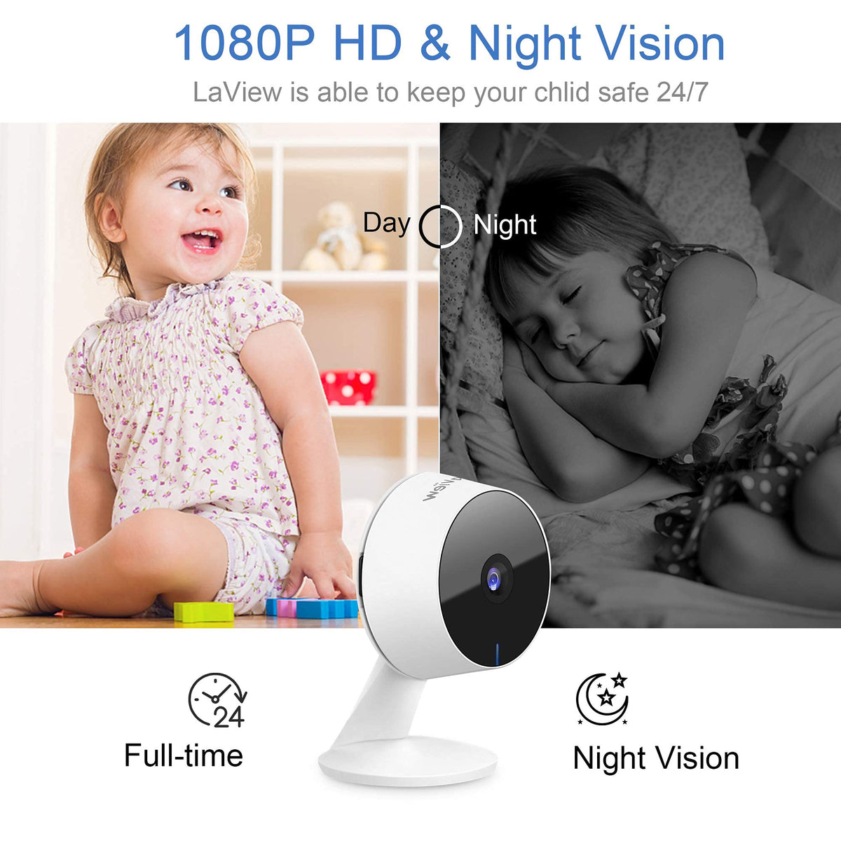 Indoor 1080P Wi-Fi Security Cameras 4pcs L4933