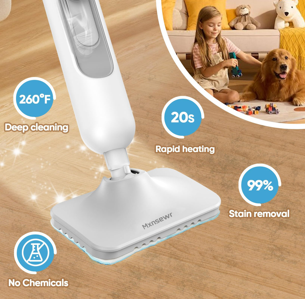 Multi-Functional Steam Mop with 2 Steam Level K315842
