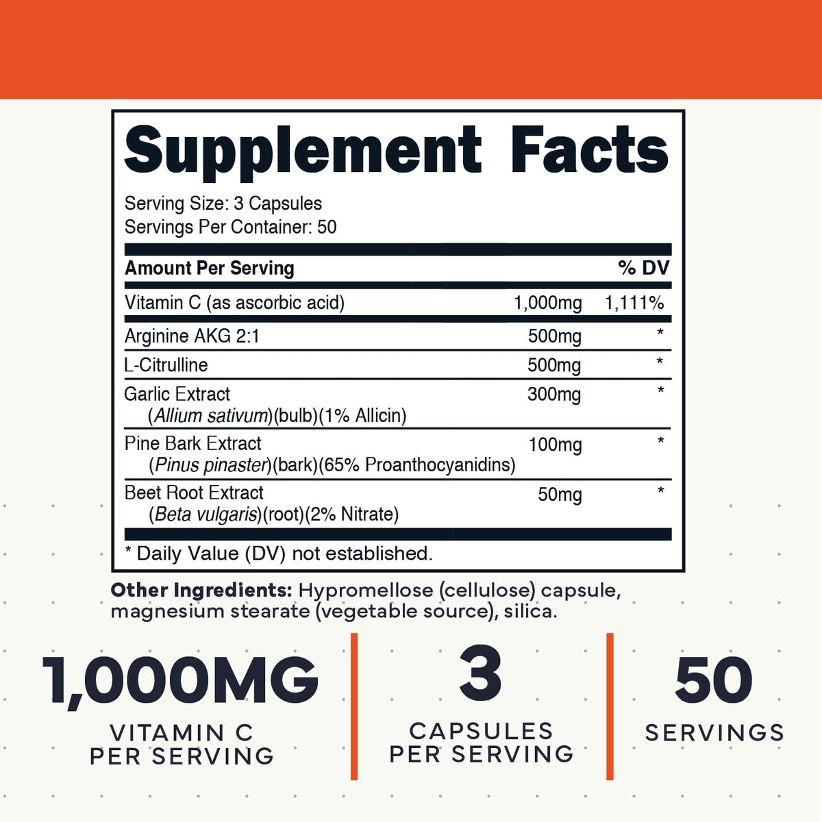 Nitric Oxide Booster 150 Veggie Capsules W685