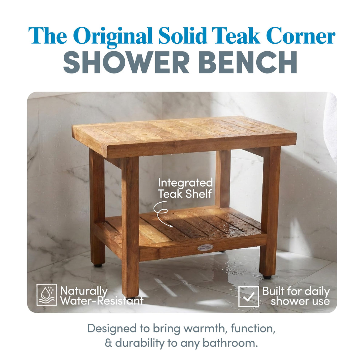Teak Shower Bench T791972