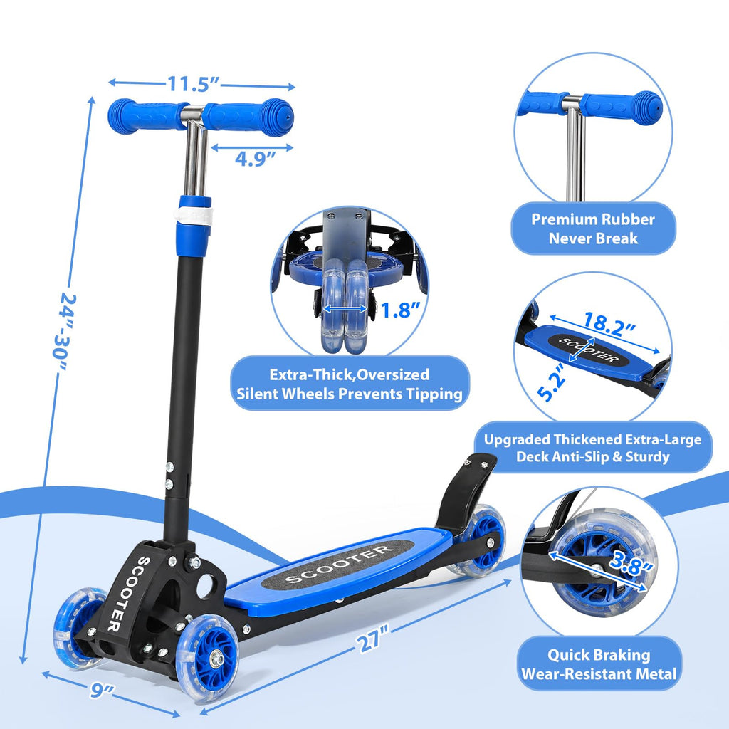 3 Wheel Kids Scooter with LED Light-Up I72680