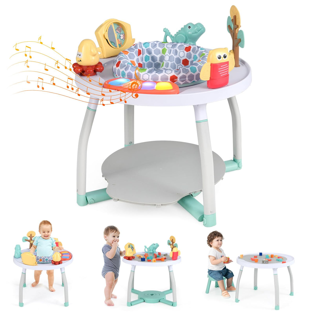 5 in 1 Baby Activity Center with Removable Toys White Z8248