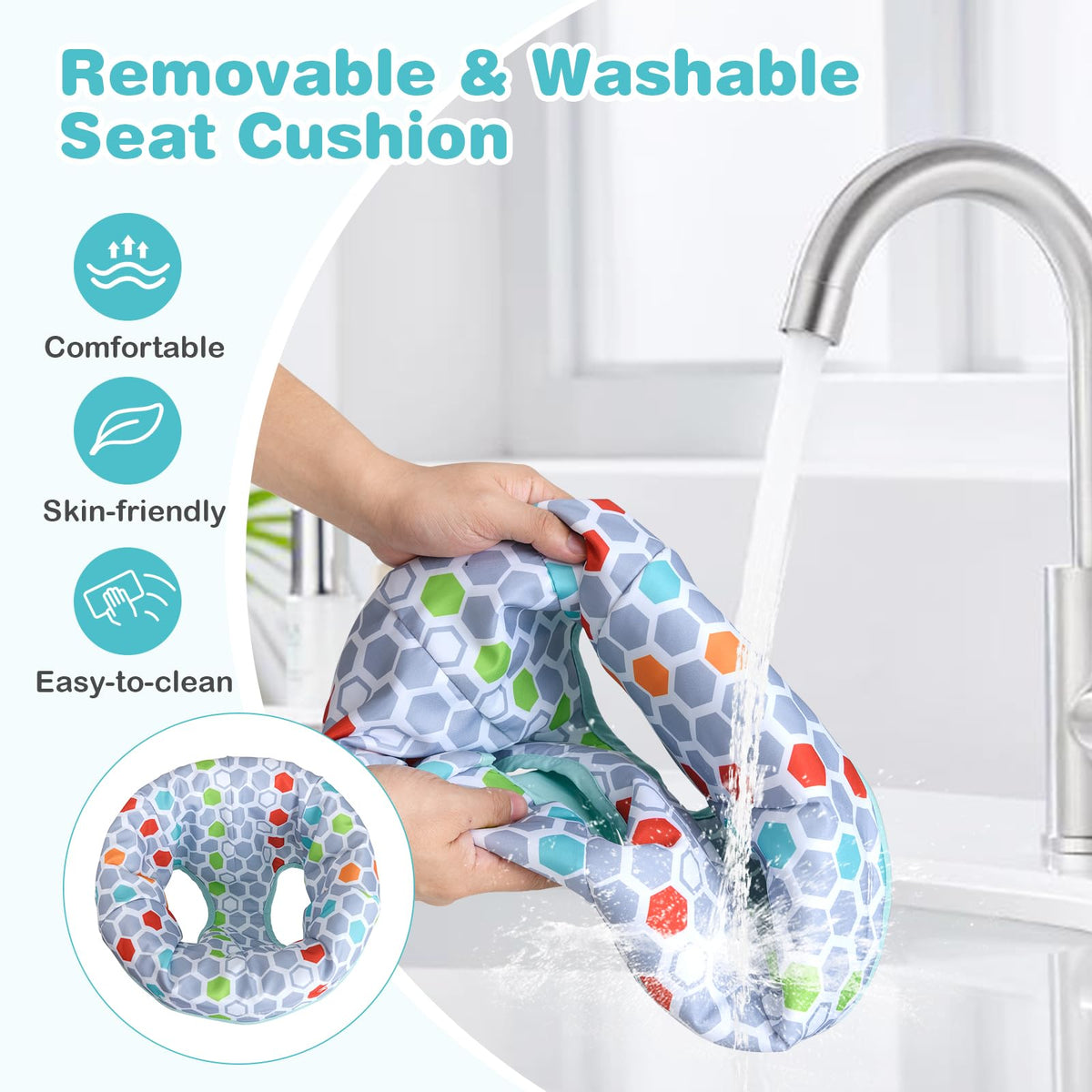 5 in 1 Baby Activity Center with Removable Toys White Z8248