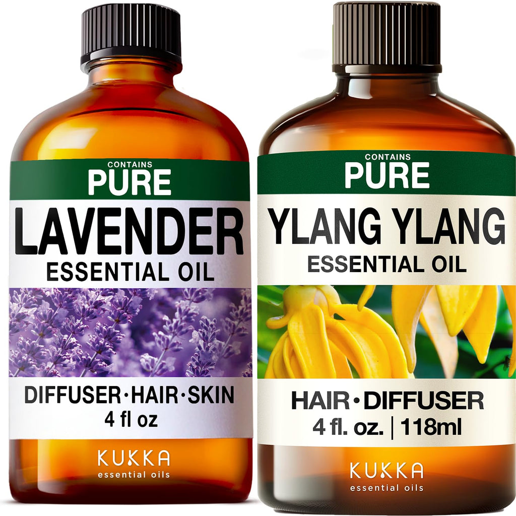 Lavender & Ylang Ylang Essential Oil Set 2x4 fl oz V3132