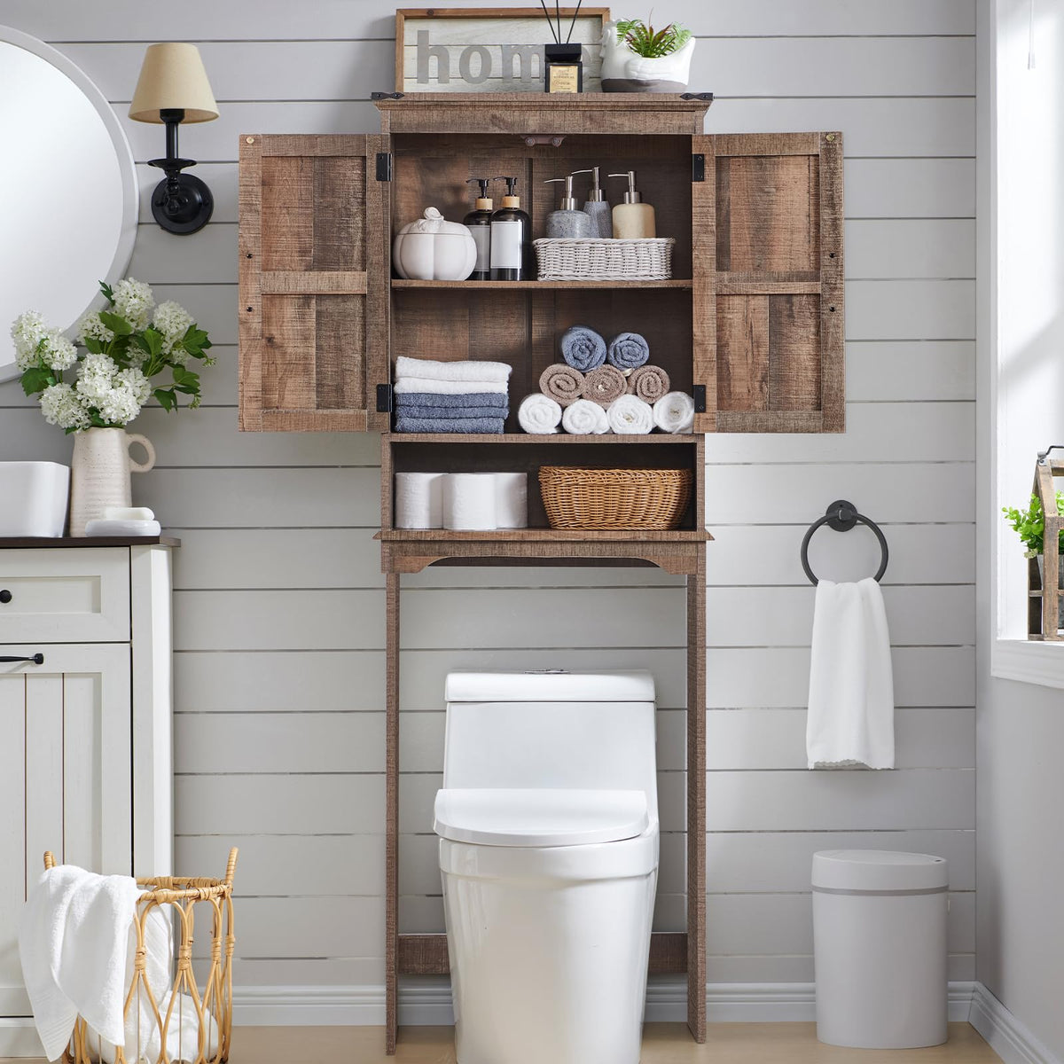 67" Over Toilet Storage Bathroom Cabinet K404