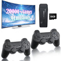 Plug and Play Retro Game Console with 4K HDMI Output, 2.4G Wireless Controllers, 64GB Memory Card F841