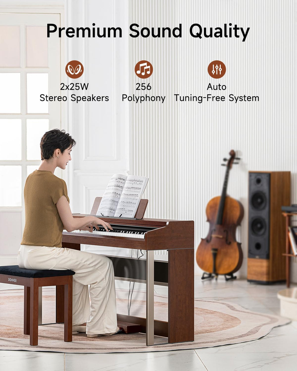 88 Key Graded Weighted Digital Piano N514