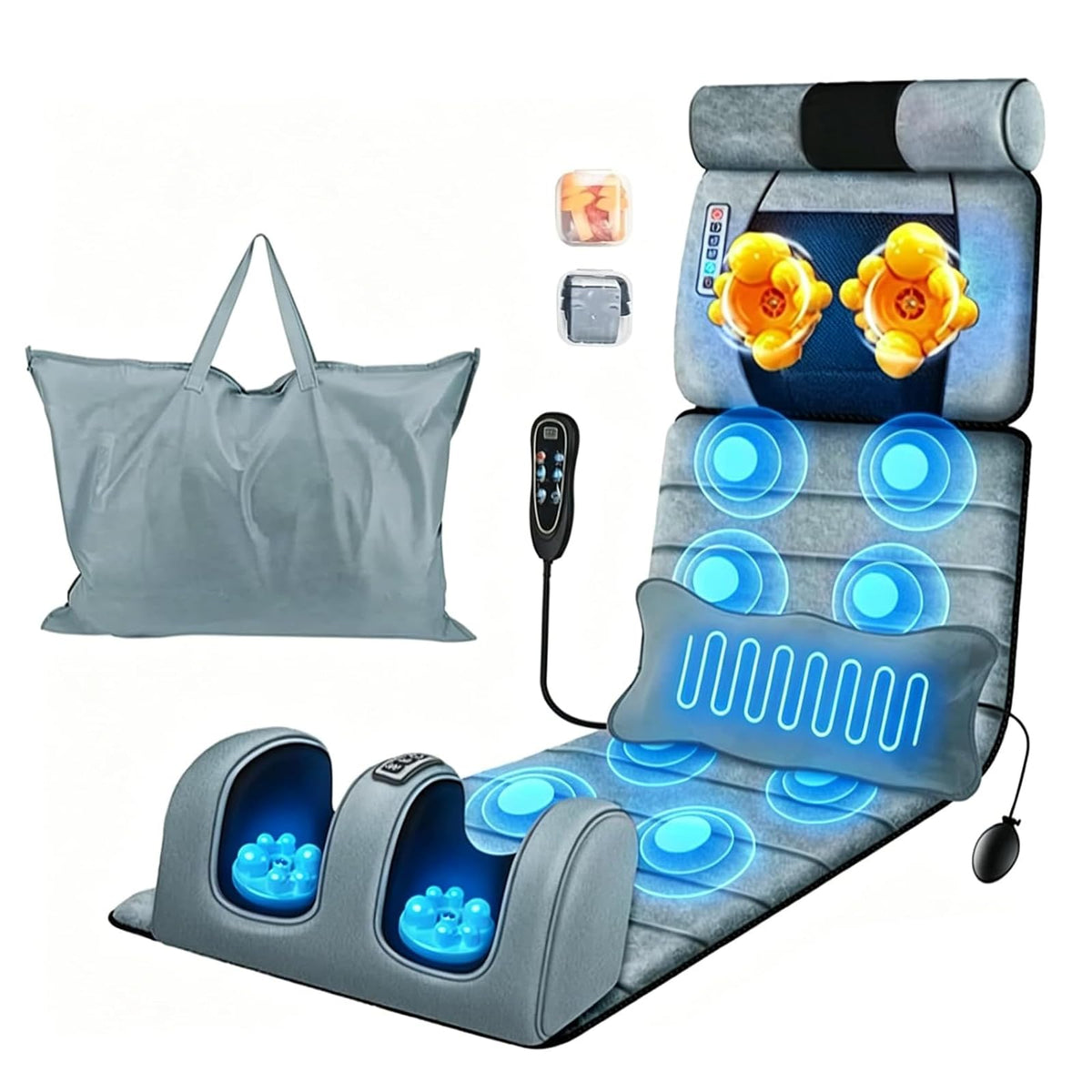 Full Body Electric Heating Vibration Massage Mat Cushion D296