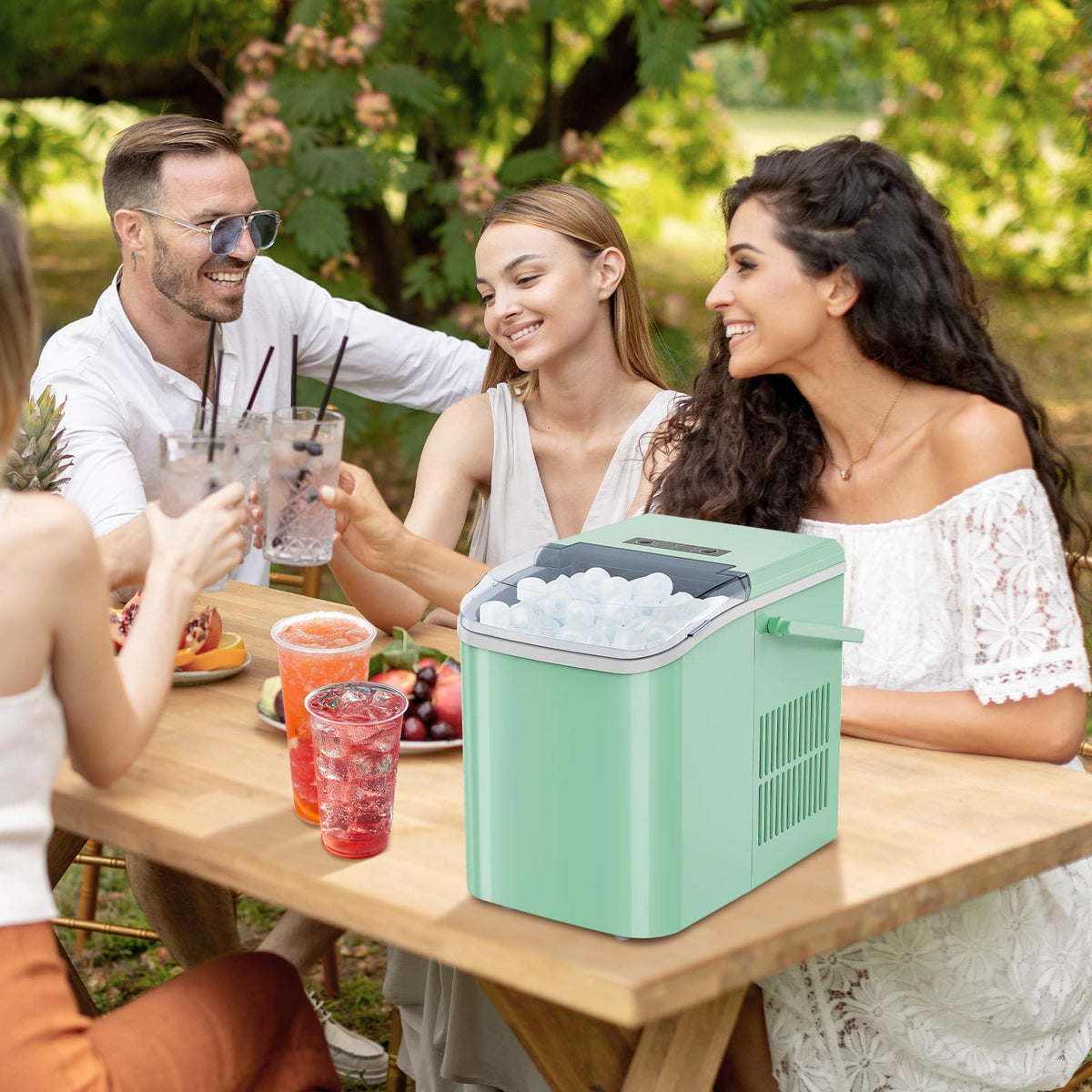 Portable Ice Maker Machine with Handle H962