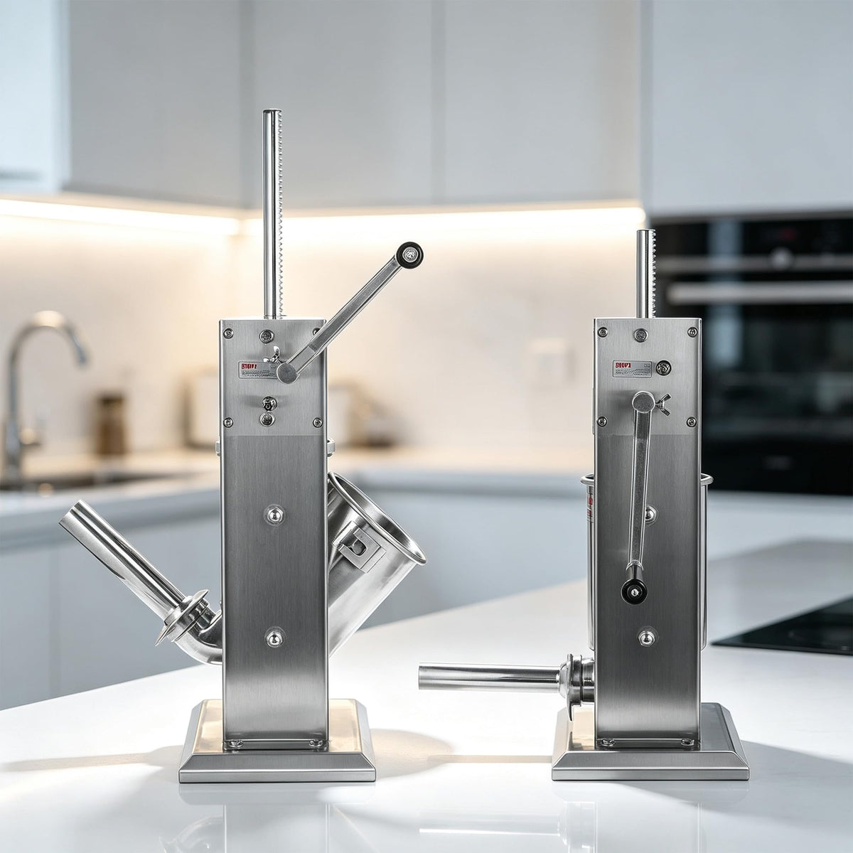 Stainless Steel Vertical Sausage Stuffer 15Lb Y994207