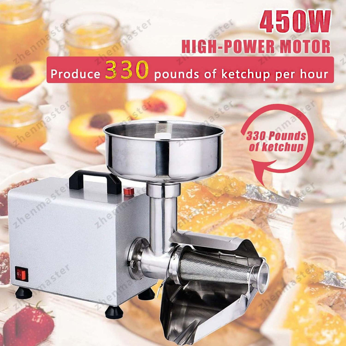 450W Electric Tomato Strainer with Seed Separator S981