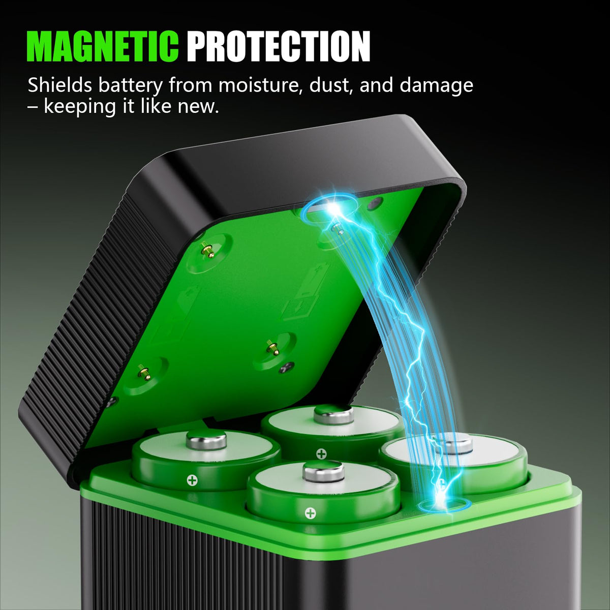 10000mAh D Rechargeable Batteries with 4-Slot Type-C Charger E9395