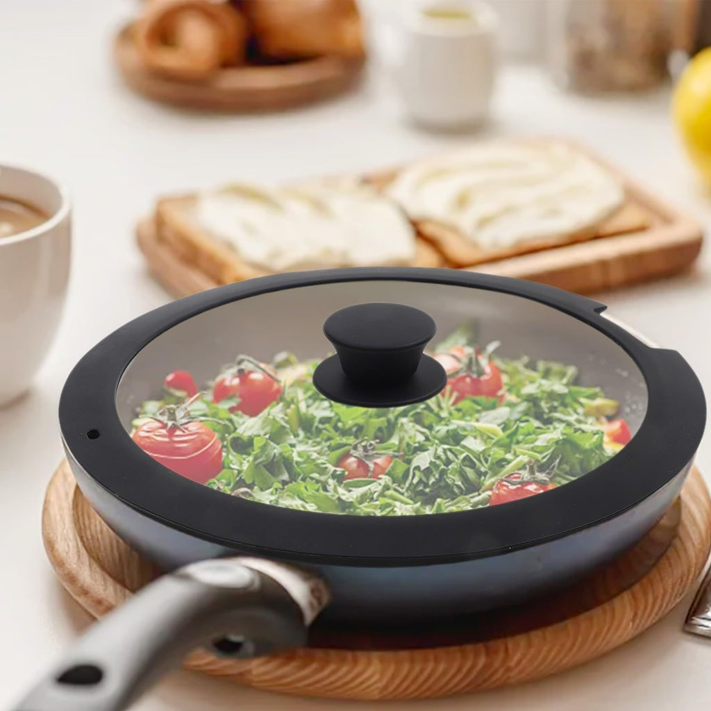 Silicone Pot Lid With Tempered Glass G656031