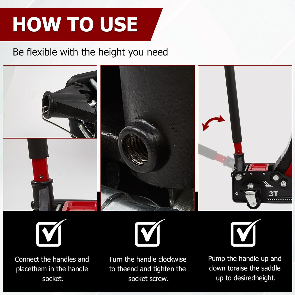 3 Ton Low Profile Steel Floor Jack T26567