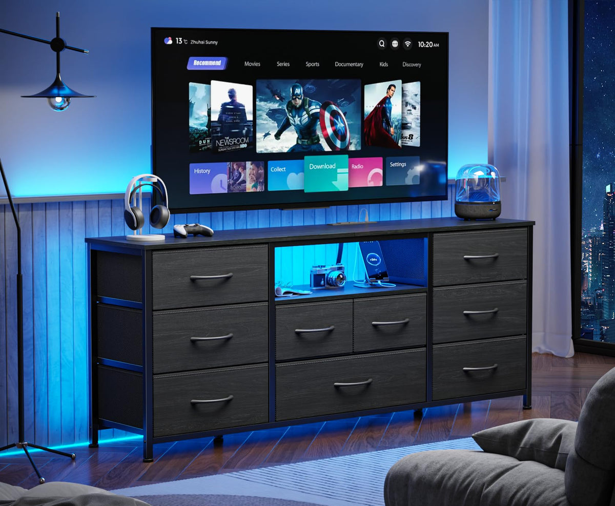 55" 9 Drawer Dresser Q777